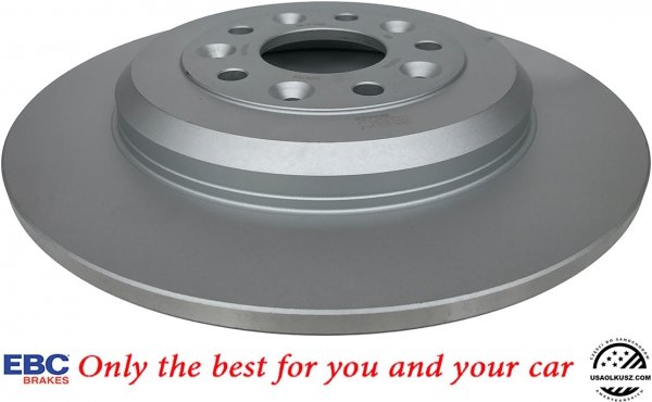 Tylne klocki Ultimax2 + tarcze hamulcowe 330mm EBC seria Premium Ford Flex 2009-2019