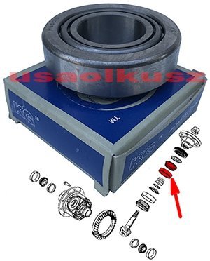 Łożysko wałka ataku tylnego mostu 9,25 / 235MM zewnętrzne Dodge Ram 1500