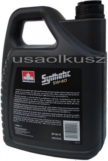 Olej silnikowy syntetyczny SUPREME Petro Canada 5W40 5l