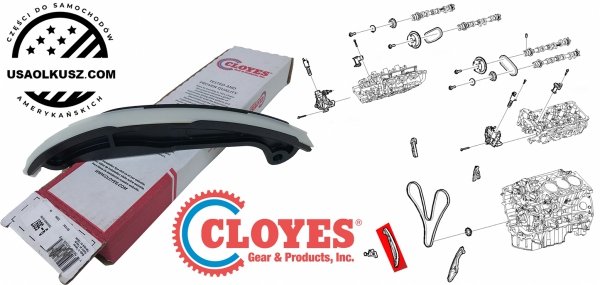Prowadnica prawa dolna napinacza głównego łańcucha rozrządu silnika Ford F-150 F150  V6 Naturally Aspirated 2011-