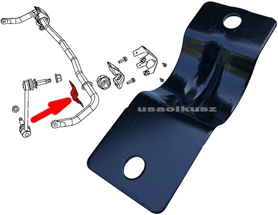 Obejma gumy stabilizatora wewnętrzna Chrysler 300C RWD 2005-