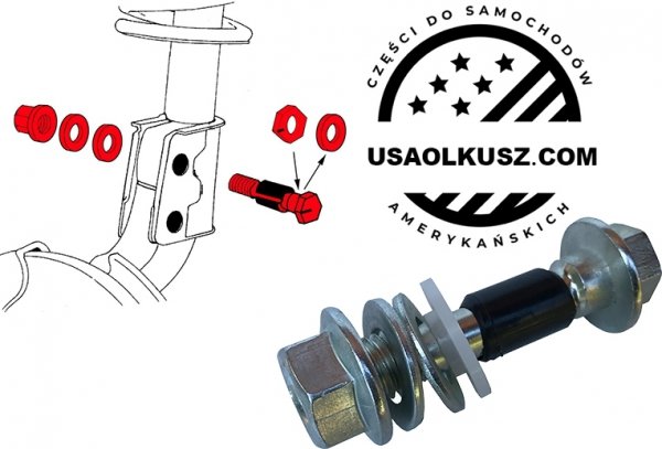 Śruba regulacji kąta pochylenia koła mimośród 14mm  Nissan Sentra 2007-
