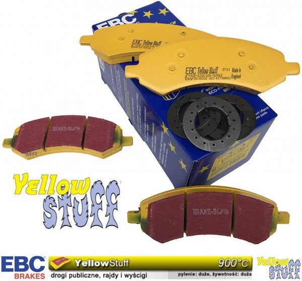 Przednie klocki hamulcowe EBC YellowStuff Dodge RAM 1500 Pickup 5 szpilek 2006-