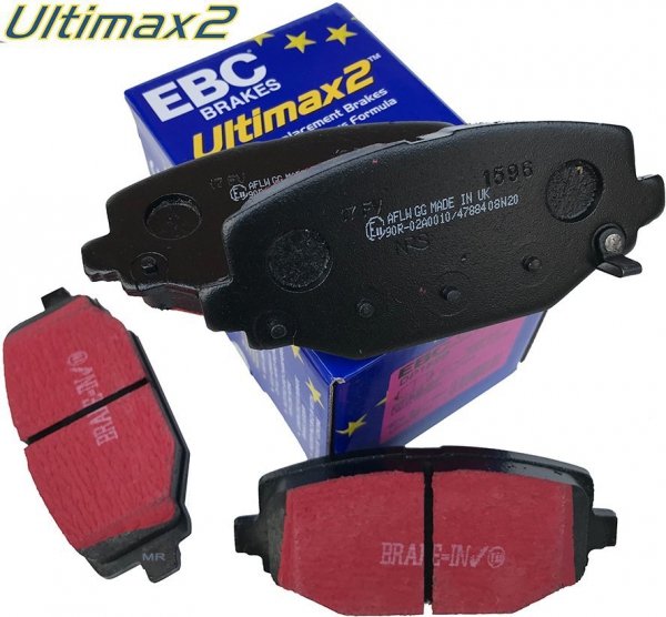 Tylne klocki Ultimax2 + tarcze hamulcowe 328mm EBC seria Premium Chrysler Voyager Town Country 2012-