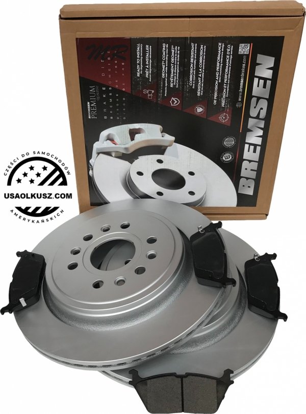 Klocki + tarcze hamulcowe tylne 375mm RAM 1500 DT 2019- piasty 6 szpilek