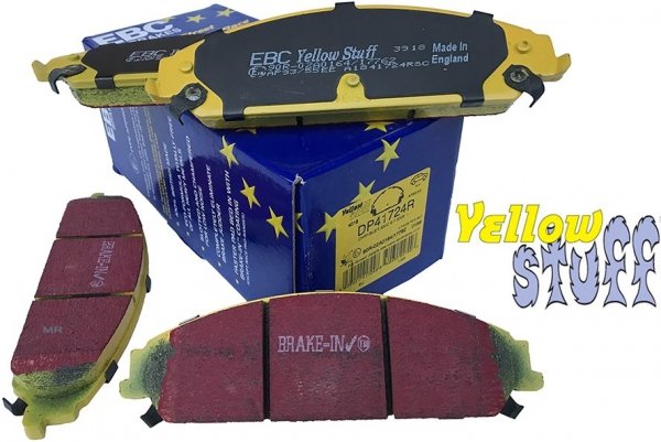 Przednie klocki YELLOWSTUFF + tarcze hamulcowe 345mm EBC seria USR Chrysler 300C