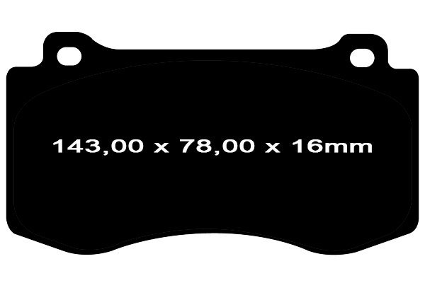 Przednie klocki GreenStuff + tarcze hamulcowe 360mm EBC seria PREMIUM Dodge Magnum 6,1 V8 SRT