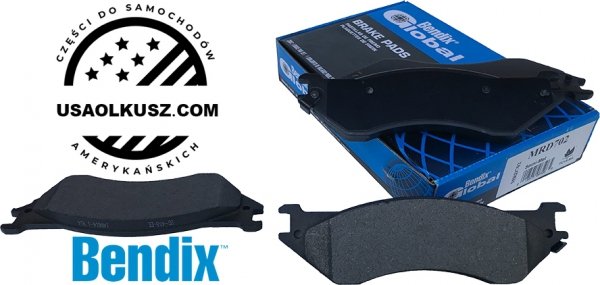 Klocki hamulcowe tylne Dodge RAM 1500 8 szpilek 2006-2008 