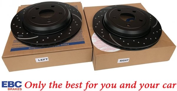 Tylna NAWIERCANA NACINANA WENTYLOWANA tarcza hamulcowa EBC seria GD Jeep Grand Cherokee 2011-