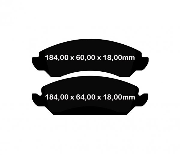 Przednie klocki Ultimax2 + tarcze hamulcowe 330mm EBC seria PREMIUM GMC Savana 1500 2009-2014