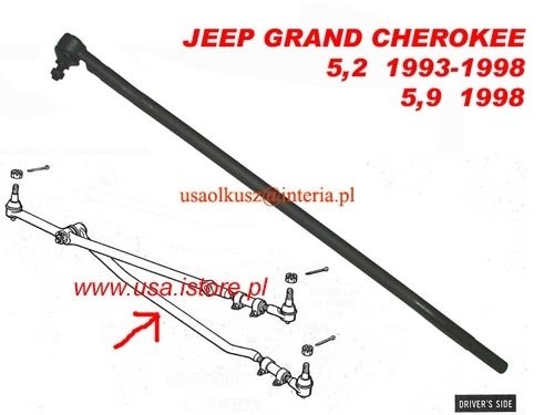 Drążek kierowniczy lewy wewnętrzny Jeep Grand Cherokee 5,2 5,9 V8