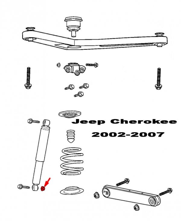Nakrętka zawieszenia M12x1,75 Jeep Cherokee 1997-