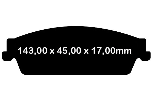 Tylne klocki GreenStuff + NACINANE tarcze hamulcowe EBC seria USR Chevrolet Suburban 1500 2007-2020