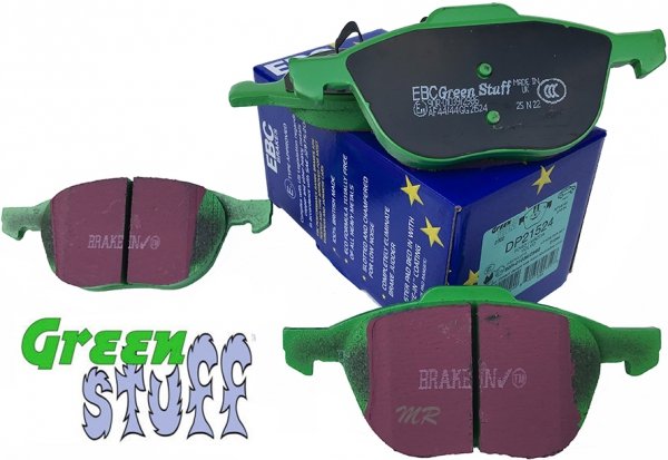 Przednie klocki GreenStuff + NACINANE tarcze hamulcowe 300mm EBC seria BSD Ford Escape FWD 2013-2019