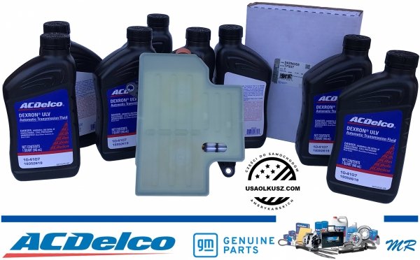 Olej Dextron ULV + filtr automatycznej skrzyni biegów 10L80 Chevrolet Silverado 1500 2019-