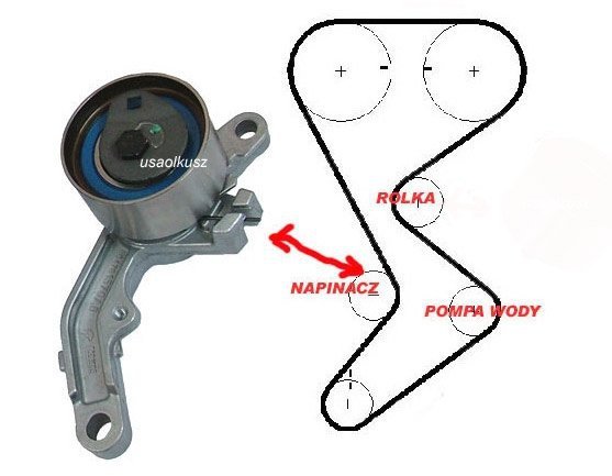 Napinacz paska rozrządu Chrysler Sebring 2,4 16V 1997-