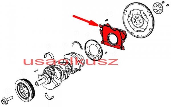 Uszczelniacz wału tył silnika MOPAR Dodge Charger 3,6 V6
