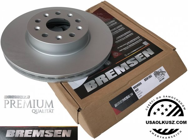 Przednie CERAMICZNE klocki z zestawem montażowym + tarcze hamulcowe BREMSEN 321mm JL9 Chevrolet Camaro LS 2016-