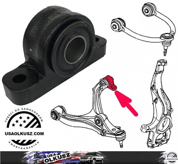 Tylna tuleja przedniego dolnego wahacza Jeep Grand Cherokee 2005-2010