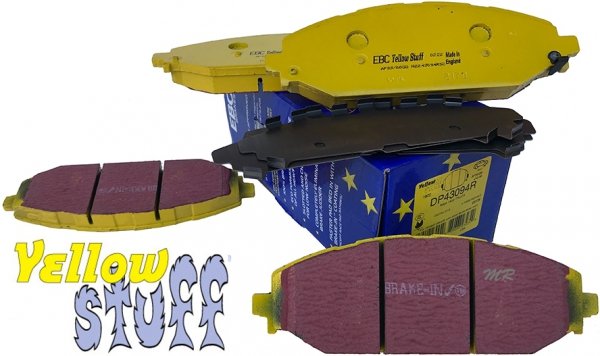 Przednie klocki EBC YellowStuff + tarcze hamulcowe DBA 4000 T3 RAM 1500 DT 2019-