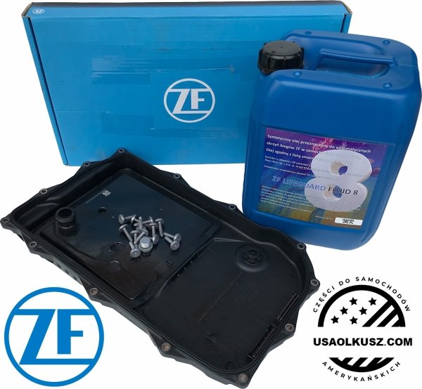 Filtr + olej skrzyni 8-SPD ZF 8HP70 Dodge Challenger V8 2015-2023