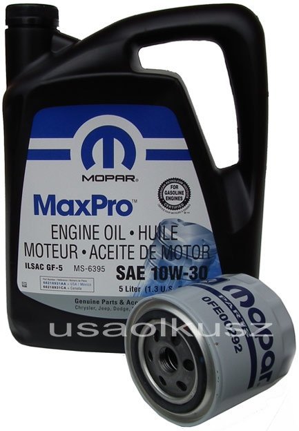 Filtr Oleju Olej Mopar 10w30 Chrysler Pacifica Oleju Silnika