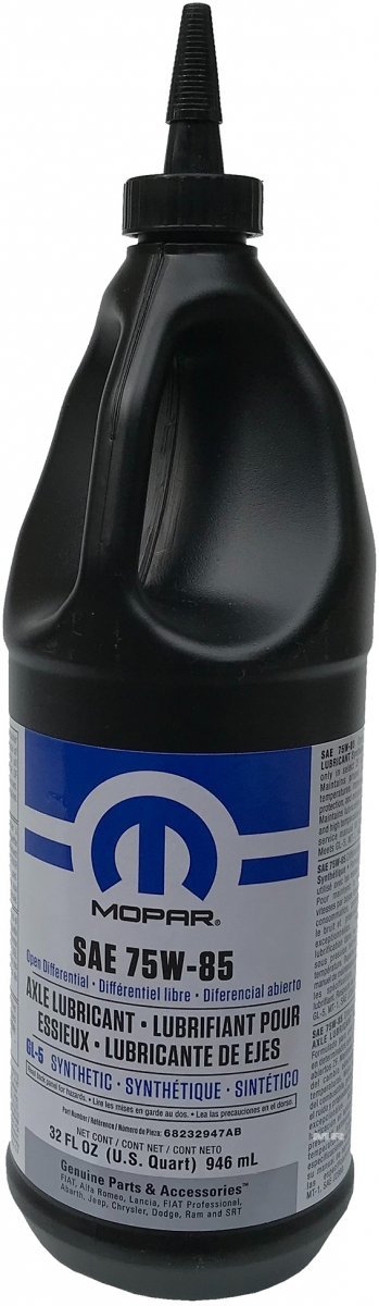 Oryginalny olej mostu MOPAR 75W-85 Jeep Grand Cherokee 2016-