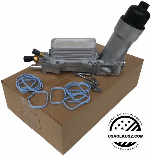 ALUMINIOWA obudowa filtra oleju z chłodnicą oraz czujnikami Volkswagen Routan 3,6 V6