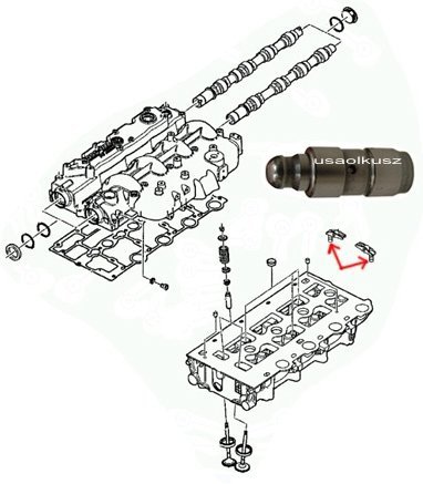 Popychacz hydrauliczny zaworów Jeep Liberty Cherokee 2,5 CRD 2,8CRD