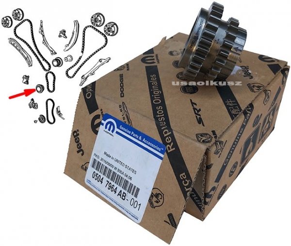 Koło zębate wału korbowego MOPAR Jeep Wrangler JL 3,6 V6 2018-