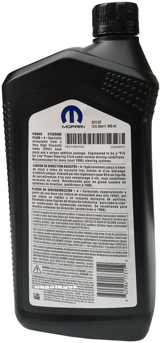 Płyn wspomagania układu kierowniczego +4 MOPAR MS-9602 - 946 mL