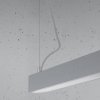 Lampa wisząca PINNE 150 szara 3000K