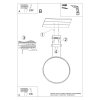 Lampa wisząca RIO 55 czarny LED 4000K