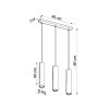Lampa wisząca LAGOS 3L biały