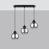 Lampa wisząca ALINO 3 czarna