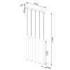 Lampa wisząca PASTELO 5L beton