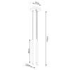 Lampa wisząca PASTELO 3P złota