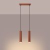 Lampa wisząca LAGOS 2 ochra czerwona