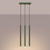 Lampa wisząca PASTELO 3P zielona oliwka