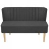 Sofa, 117x55,5x77 cm, ciemnoszara, tkanina