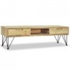 Szafka pod telewizor, 120 x 35 x 35 cm, lite drewno tekowe