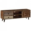 Szafka pod TV, 118x30x40 cm, lite drewno mango