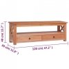 Szafka pod TV, 120x30x40 cm, lite drewno mahoniowe