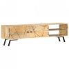 Szafka pod TV, 140x30x40 cm, lite drewno mango