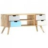 Szafka pod TV, 110 x 35 x 48 cm, lite drewno mango