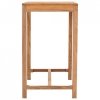 Stolik barowy do ogrodu, 110x65x105 cm, lite drewno tekowe