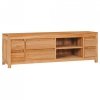 Szafka pod telewizor, 120x30x40 cm, lite drewno tekowe