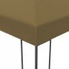 Altana ze sznurem lampek LED, 3x4 m, kolor taupe