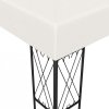 Altana ze sznurem lampek LED, 3x3 m, kremowa tkanina