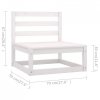 3-osobowa sofa z poduszkami, lite drewno sosnowe